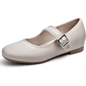 Cestfini Mary Jane Shoes Women Slip on Ballet Flat Dressy Comfortable Round Toe Black Flats Shoes Ankle Strap Flats for Women