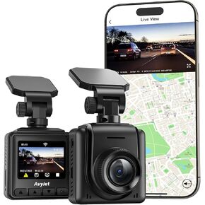 Dash Cam 2K, Mini Car Camera with APP, Front Dashcams for Cars, WiFi Dash Cam with WDR Night Vision, 24 Hours Parking Monitor, Loop Recording, G-Sensor