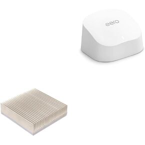 BoxWave Smart Gadget Compatible with Eero 6 - TemperaCool Heatsink, Cooling Heat Absorption Aluminum - Metallic Silver