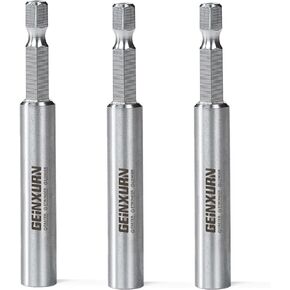 3PACK Stainless Screwdriver Bit Holders, 3Inches Extension Socket Drill Bit Magnetic Holder Hex Shank Quick-Change Drill Bit Guide