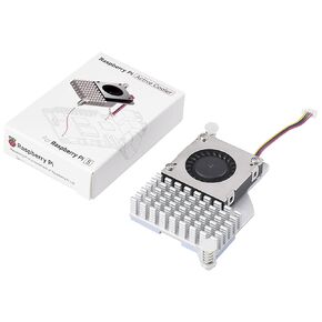 for Raspberry Pi 5 Official Raspberry Pi 5 Active Cooler, Pi5 Active Cooler Combines Temperature-Controlled Blower Fan and Aluminium Heatsink, Comes with Thermal Tapes for Better Heat Dissipation