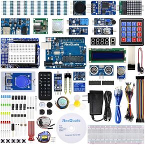 Complete Starter Kit based on Arduino UNO R3 w/Detailed Free Tutorial Compatible with Arduino IDE (67 Items)