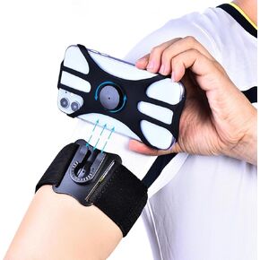 Universal Phone Holder 360° Rotatable Sports Armband & Wristband for All Smartphones 4.5 7.0" Moisture-Wicking Breathable Neoprene Full Touch screen Access Ideal for Running Jogging Gym