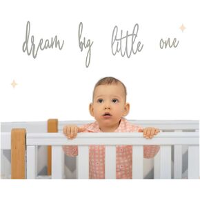 Wood Dream Big Little One Wall Decor,Wall Decoration Children's Room,Dream Big Little one Sign,Baby Wall Decals,Baby Shower Room Decoration,Crib Bedroom Playroom Art Gift,Nursery Decor