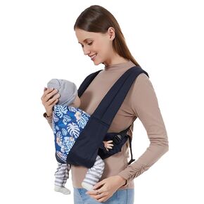 MIAO PAW Baby Carrier Newborn to Toddler, Adjustable Lightweight Breathable Carrier, Infant Hip Seat Carrier for Toddler Sling, Nursing Portable Wrap Carries 7-45 Lbs, Dark Blue in Kuwait