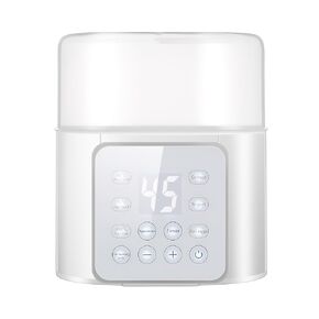 Bottle Warmer, 9-in-1 Fast Baby Bottle Warmer, Breast Milk Warmer with Timer, LCD Display, Sterili-zing, Keep Warm, Heat Food, Keep 24H, Double Bottle Warmer for Breastmilk and Formula