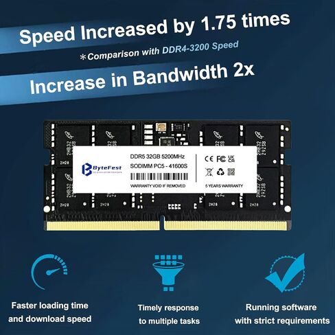 48 جيجابايت DDR5 RAM 5600 ميجا هرتز PC5-44800 CL46 UDIMM 1.1 فولت 288 دبوس يموت على ECC متوافق كمبيوتر مكتبي ترقية وحدة الذاكرة RAM in Kuwait
