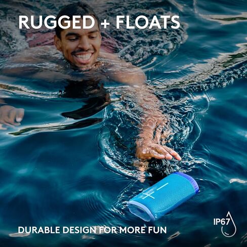 Ultimate Ears EVERBOOM Wireless Bluetooth Portable Speaker, Big Bass and Immersive 360-Degree Sound, Floatable Waterproof Speaker IP67, up to 20-Hour Battery and 180 ft (55 m) Range - Charcoal Black in Saudi Arabia