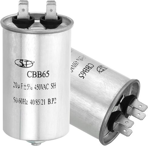 PATIKIL 15uF 15MDF 450VAC Run Start Capacitor, Circular CBB65 Run Capacitor with M8 Screws for Fan Starting, Air Conditioner, Washing Machine, Cool Heat Pump Condenser in Saudi Arabia