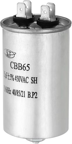 PATIKIL 15uF 15MDF 450VAC Run Start Capacitor, Circular CBB65 Run Capacitor with M8 Screws for Fan Starting, Air Conditioner, Washing Machine, Cool Heat Pump Condenser in Saudi Arabia