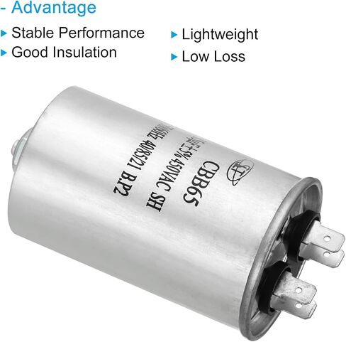 PATIKIL 15uF 15MDF 450VAC Run Start Capacitor, Circular CBB65 Run Capacitor with M8 Screws for Fan Starting, Air Conditioner, Washing Machine, Cool Heat Pump Condenser in Saudi Arabia