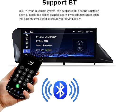 نظام Android 13 10.25 بوصة شاشة تعمل باللمس راديو سيارة ستيريو لكزس RX300 RX350 RX450H 2012-2014 وحدة رأس CarPlay BT مدمجة 4 جيجابايت ذاكرة الوصول العشوائي + 64 جيجابايت ROM (2012-2014 ماوس Sqaure) in Kuwait