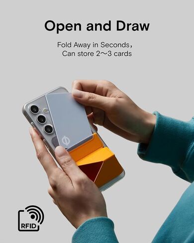 MOFT Phone Stand, Adhesive Card Holder Fits 2-3 Cards, Slim & Portable Leather Phone Wallet, 2 Viewing Angles, RFID Blocking, Compatible with iPhone, Galaxy and Most Smartphones- Seafoam in Saudi Arabia