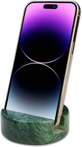 Luxurious Marble Phone Stand,Marble Phone Holder for Cellphone Tablet,Marble Phone Stand for Kitchen,Bedroom,Bathroom,Real Stone Solid Marble Phone Stands-Beige in Saudi Arabia