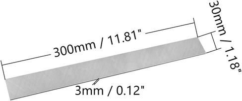 Utoolmart HSS Lathe Tool Bit 2mm x 40mm x 300mm Square Lathe Turning Tool Blanks High Speed Steel Rectangular Fly Cutter Mill Blank 1pcs in Saudi Arabia