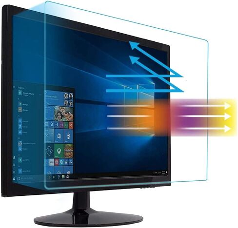 MUBUY 24" Eyes Protection Anti Blue Light Anti Glare Screen Protector fit 24 Inches 16:9 Widescreen Desktop Monitor Screen (20.9" W x H 11.8" H). Reduces Digital Eye Strain Help You Sleep Better. in Saudi Arabia