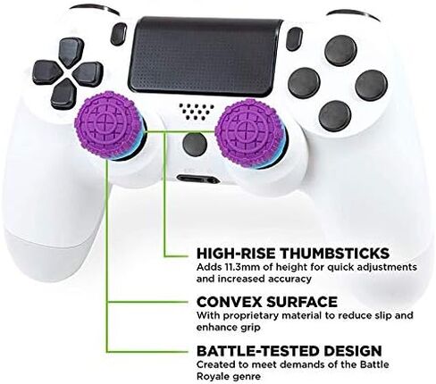 2Pcs Hand Grip Extenders Caps for PS4 Controller FPS Thumb Grips High-Rise Covers (Army Green) in Kuwait