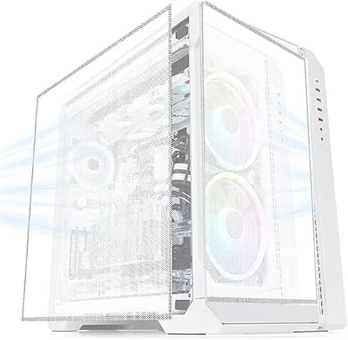 Fan Dust Mesh Filter Magnetic Frame PVC PC Case Dust Mesh Filter Desktop Computer PC Case Fan Dust Proof Filter Cover Grills 500 * 500MM 2PACK White (White) in Saudi Arabia