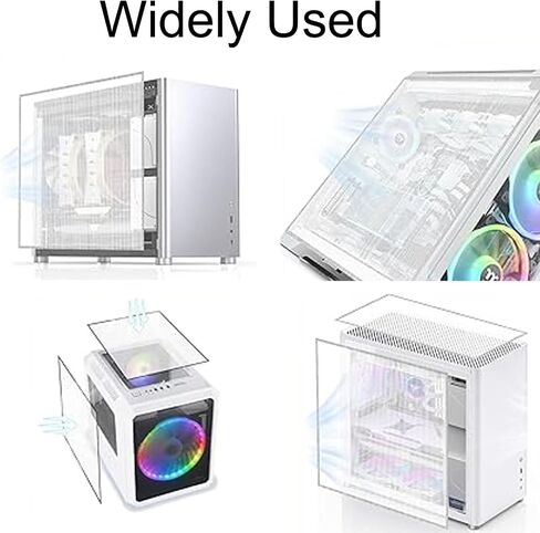 Fan Dust Mesh Filter Magnetic Frame PVC PC Case Dust Mesh Filter Desktop Computer PC Case Fan Dust Proof Filter Cover Grills 500 * 500MM 2PACK White (White) in Saudi Arabia