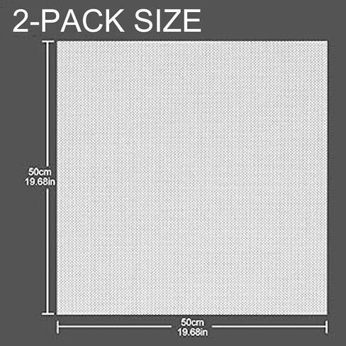 Fan Dust Mesh Filter Magnetic Frame PVC PC Case Dust Mesh Filter Desktop Computer PC Case Fan Dust Proof Filter Cover Grills 500 * 500MM 2PACK White (White) in Saudi Arabia