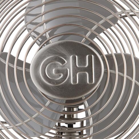 Good Housekeeping 92512 مروحة USB معدنية بالكامل مقاس 5 بوصات مع تذبذب من النيكل المصقول in Kuwait
