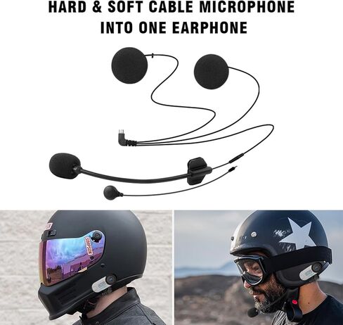 FreedConn ميكروفون سماعة رأس كابل ناعم ومشبك ملحق لسلسلة T-COMVB وT-COMSC خوذة دراجة نارية بلوتوث البيني دراجة نارية الاتصال الداخلي (8 دبوس) in Kuwait