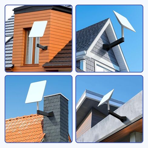 Starlink Mounting Kit, Starlink Long Wall Mount Bracket for Satellite Internet - Durable Long Arm, Easy Installation, Weather-Resistant Design, Compatible with V2 Starlink in Kuwait