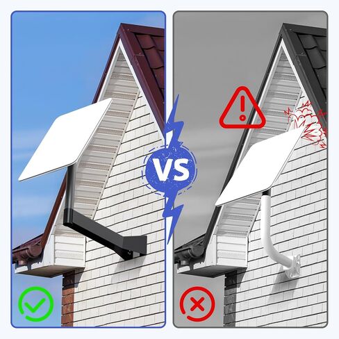 Starlink Mounting Kit, Starlink Long Wall Mount Bracket for Satellite Internet - Durable Long Arm, Easy Installation, Weather-Resistant Design, Compatible with V2 Starlink in Kuwait