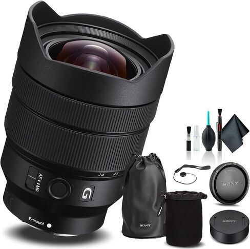 Sony FE 12-24mm f/4 G Lens SEL1224G, Lens Pouch, Cap Keeper, Cleaning Kit, and More in Saudi Arabia