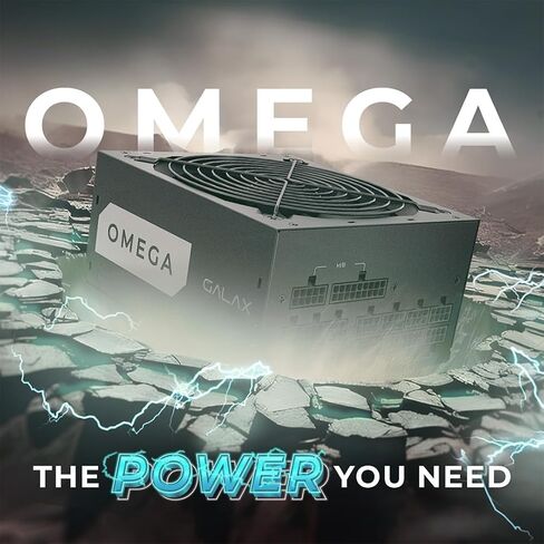 GALAX OMEGA GLX1000 PSU (2024) - 1000 Watt- 80+ Gold Certified/Cybenetics Platinum/Fully Modular/Sleeved Cables/ATX 3.0 Gaming Power Supply (1st & ONLY Double Certification Brand) in Saudi Arabia
