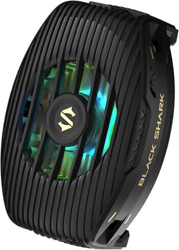 مبرد للهاتف الخلوي Black Shark Fun Cooler 4، مروحة كبيرة بقدرة 15 وات 4010 | انخفاض درجات الحرارة بما يصل إلى 30 درجة مئوية | أضواء RGB | مروحة تبريد مشعاع مقاس 30 مم × 30 مم لنظام iOS/Android باللون الأسود in Kuwait