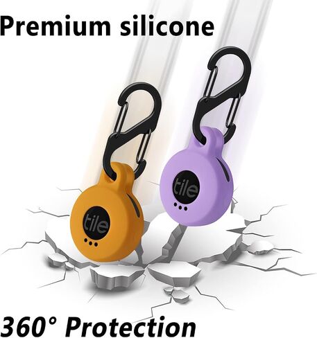 Geiomoo Silicone Cover Compatible with Tile Sticker 2022, Protective Case with Carabiner (2 Pack Mint+Emerald Green) in Saudi Arabia