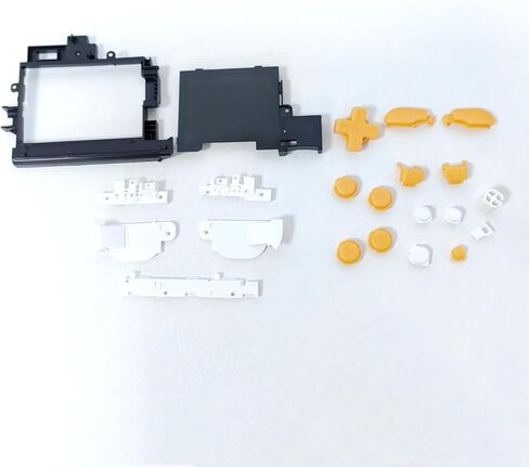 Replacement Housing Shell Case Kit Face Plates Cover Faceplate for Nintendo New 2DS LL/New 2DS XL Console, White + Orange in Kuwait