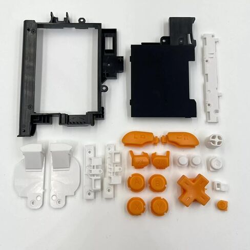 Replacement Housing Shell Case Kit Face Plates Cover Faceplate for Nintendo New 2DS LL/New 2DS XL Console, White + Orange in Kuwait