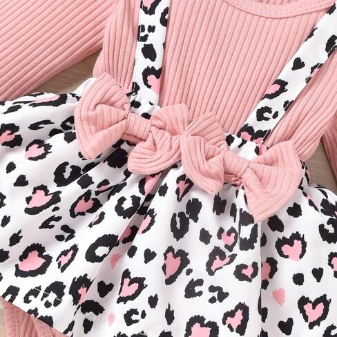 Unutiylo Preemie Newborn Baby Girl Clothes Romper Suspender Dress Fall Winter Outfits Ruffle Long Sleeve Jumpsuit in Saudi Arabia