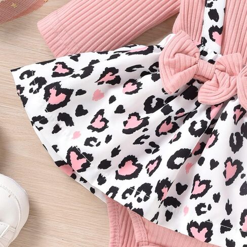 Unutiylo Preemie Newborn Baby Girl Clothes Romper Suspender Dress Fall Winter Outfits Ruffle Long Sleeve Jumpsuit in Saudi Arabia
