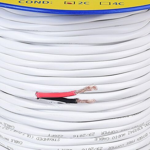 Cable Matters 12 AWG CL2 in Wall Rated Oxygen-Free Bare Copper 2 Conductor Speaker Wire (Speaker Cable) 250 Feet in Saudi Arabia