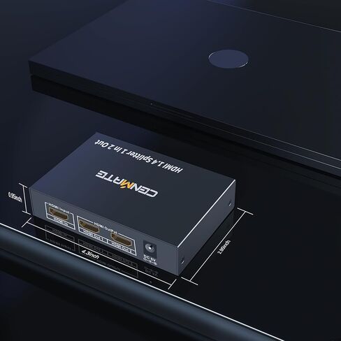 مقسم HDMI 4K 1 في 2 للشاشات المزدوجة، شاشة HDMI 4K30HZ مكررة/مرآة، يدعم HDMI 1.4، تشغيل فيديو ثلاثي الأبعاد in Kuwait