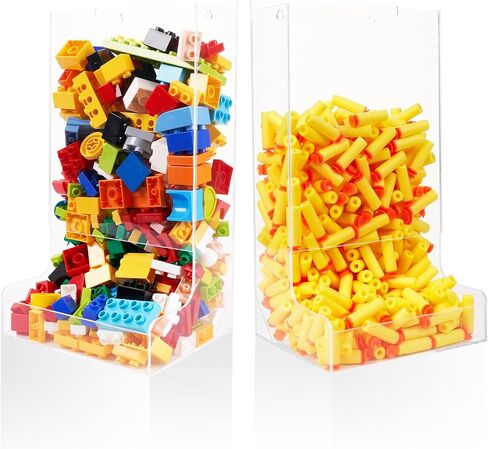 عبوة من قطعتين من موزع الألعاب الجداري الأكريليك مع واقيات الزوايا وأجهزة التثبيت - تعزيز تنظيم اللعبة وسلامتها - تخزين الحلوى in Kuwait