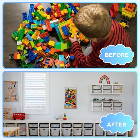 عبوة من قطعتين من موزع الألعاب الجداري الأكريليك مع واقيات الزوايا وأجهزة التثبيت - تعزيز تنظيم اللعبة وسلامتها - تخزين الحلوى in Kuwait