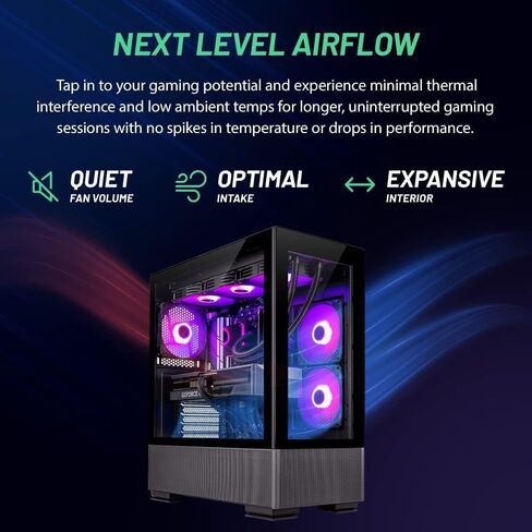 Skytech Archangel Gaming PC, Intel i5 14400F 2.5 GHz (4.7GHz Turbo Boost), NVIDIA RTX 4060 Ti 8GB GDDR6X, 2TB SSD, 16GB DDR5 RAM 5200, 650W Gold PSU, Wi-Fi, Win 11 Home in Saudi Arabia