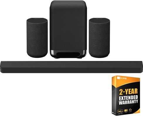 Sony HT-A9000 BRAVIA Theater Bar 9 with 13 Speakers, Dolby Atmos/DTS:X Bundle with Premium 7.1" Wireless Subwoofer with Rear Speakers + 2 Year CPS Enhanced Protection Pack in Saudi Arabia