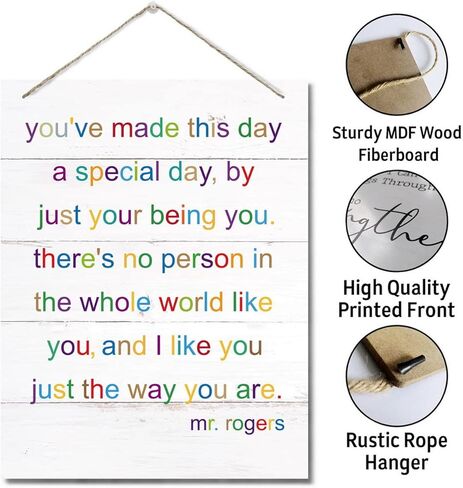 Growth Mindset Decor Sign, Hanging Printed Wall Plaque Wood Signs, School Psychologist Wall Art for Office Decor, Counselor Posters CBT Classroom Challenging Negative Thoughts, Gifts for Kids 10X7.8in in Saudi Arabia
