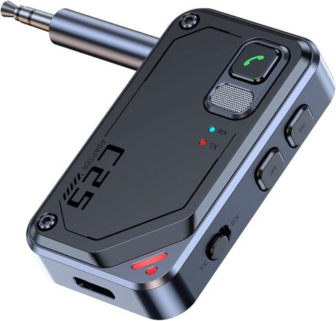 Bluetooth 5.3 Adapter 3.5mm Jack Aux Dongle, 2-in-1 Bluetooth Transmitter Receiver for Car Audio/Home Stereo/Headphones/Speaker/Projector in Kuwait