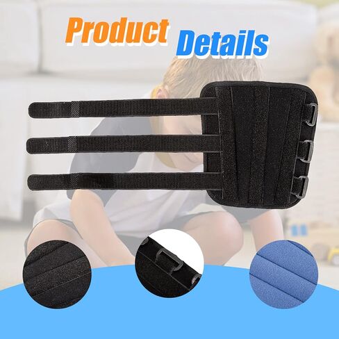 Thumb Sucking Stop for Kids, Elbow Splint Cubital Tunnel Brace Finger Sucking Guard Stop Nail Biting Treatment for Nail Biter Stopper Prevention Anti Nose Picking Pediatric Elbow Immobilizer Brace in Kuwait