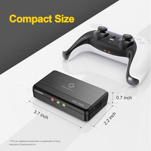 موزع HDMI 4K@60 هرتز 1 في 2 مع خاصية تقليل الحجم الذكي HDR HDCP 2.2 إدارة EDID ودعم 1080p و3D in Kuwait