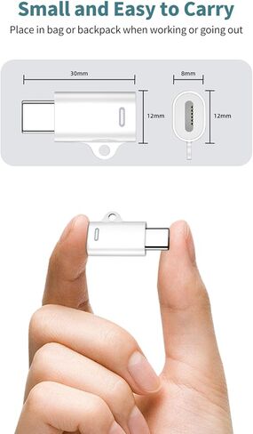 USB C to Lightning Adapter, 3 Pack [MFi Certified] Lightning Female to USB C Male Adapter for iPhone 15/15 Plus/15 Pro/15 Pro Max, Support Fast Charging & Data Transfer, Not for Headphone/Audio/OTG in Kuwait