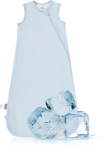 BubblePanda Cooling Summer Sleep Sack 0.5 Tog 0-6 Months Q-Max 0.3 Soft Lightweight Sleep Sack 3-6 Months Baby Cooling Blanket for Hot Sleeper Night Sweats for Infant Newborn Transition in Saudi Arabia