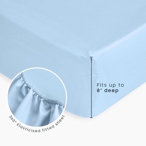 Wake In Cloud - Train Toddler Bedding Set for Boys, Cartoon Trains on Railway, 4 Pieces Soft Crib Bed Set Including Comforter, Sheets and Pillowcase, Light Blue in Kuwait