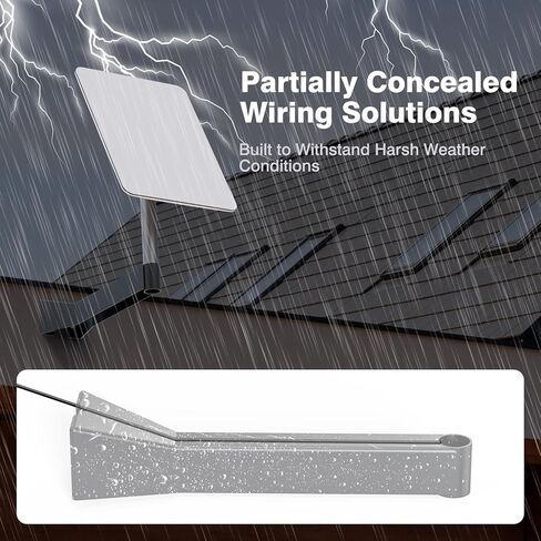 Starlink Mount - Star Link Long Wall Mount, Wall-Mounted Bracket for Starlink Internet Kit, Heavy Duty Mounting Bracket Kit for Starlink Satellite, Compatible with Gen 2, Durable Design in Kuwait